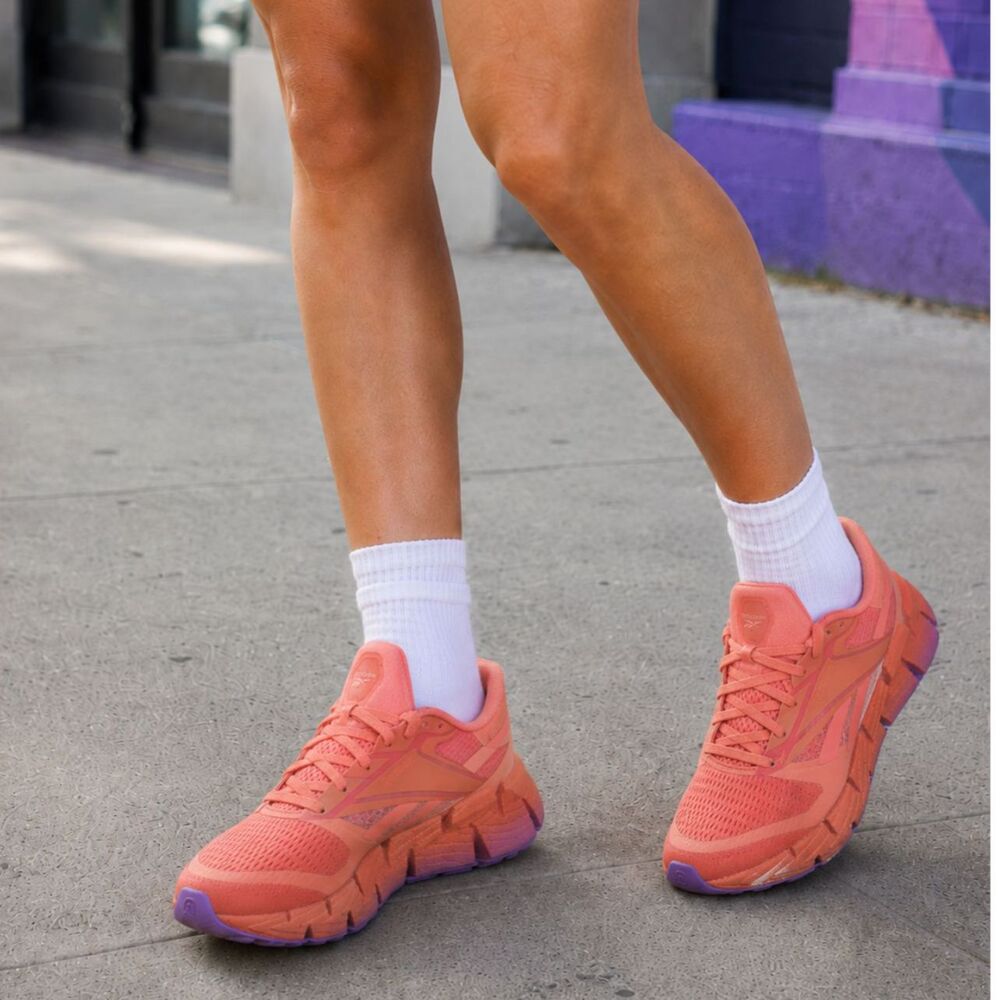 Reebok Floatzig X1 Women’s 8.5 Running Shoes Orange Purple 100206733